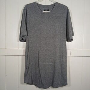 Goodlife Mens XXL Heather Gray Tri-Blend Crewneck Curved Hem T-Shirt Made in USA